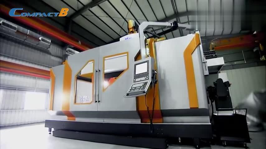 制造业强国 科技 compact b 天车式龙门五轴加工中心机台影片